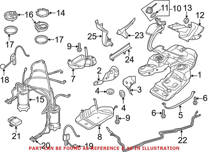 VW Fuel Filter Cover - Driver Side 7P0919679